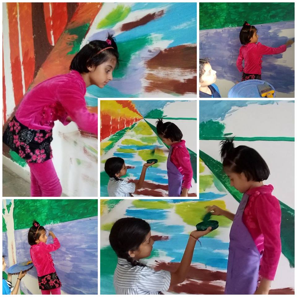 Tiny Tots Were Learning and Creating Their Arts