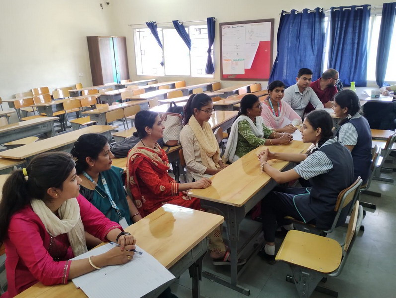 Student council selections at RD Public school Betul